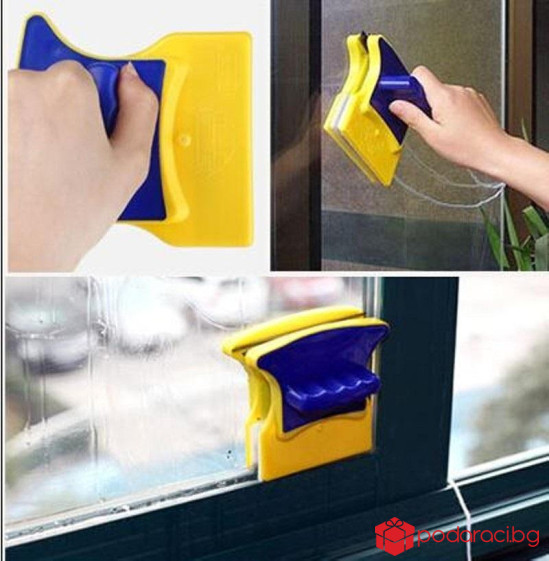 Силна магнитна стъклочистачка за двустранно почистване