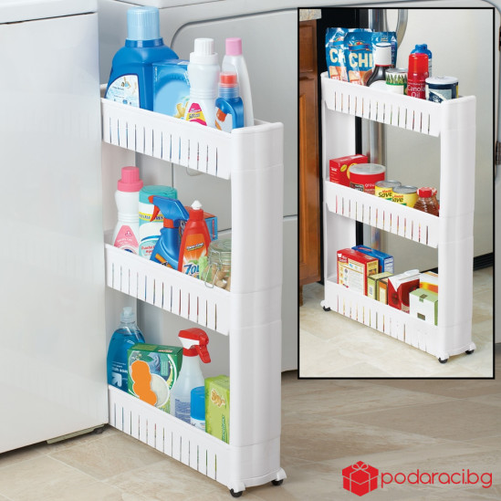 Пластмасова етажерка за баня