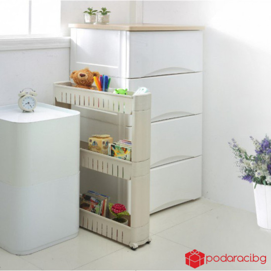 Пластмасова етажерка за баня