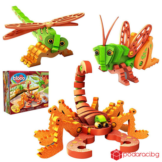 Пъзел Bloco 3D EVA Гущер и Хамелеон