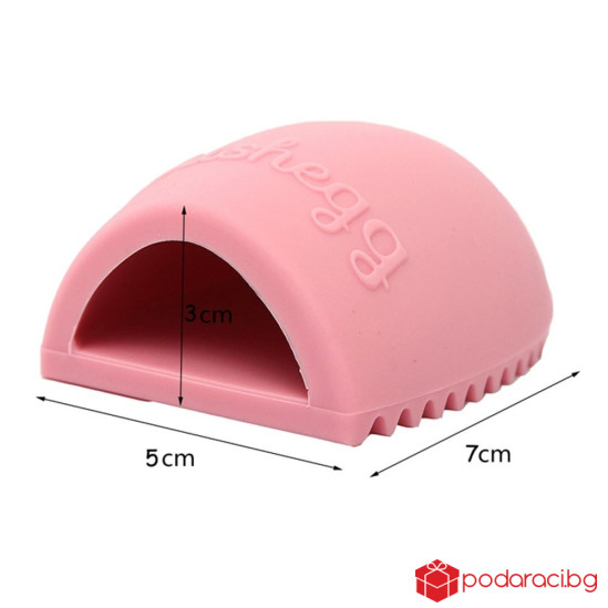 Силиконова гъба за почистване на четки за грим