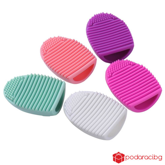 Силиконова гъба за почистване на четки за грим