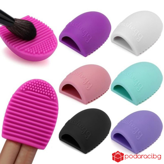 Силиконова гъба за почистване на четки за грим