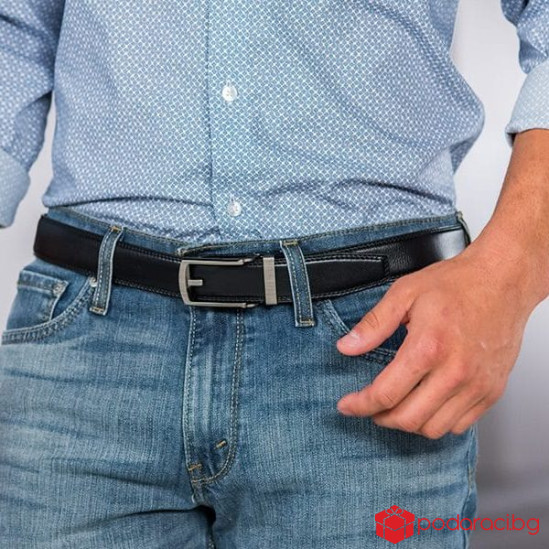 Елегантен мъжки колан с автоматичен механизъм