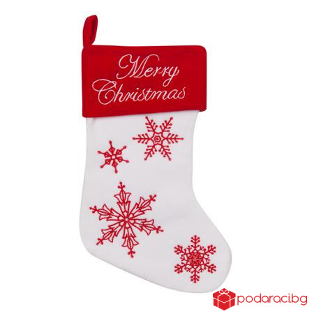 Коледен чорап Весела Коледа
