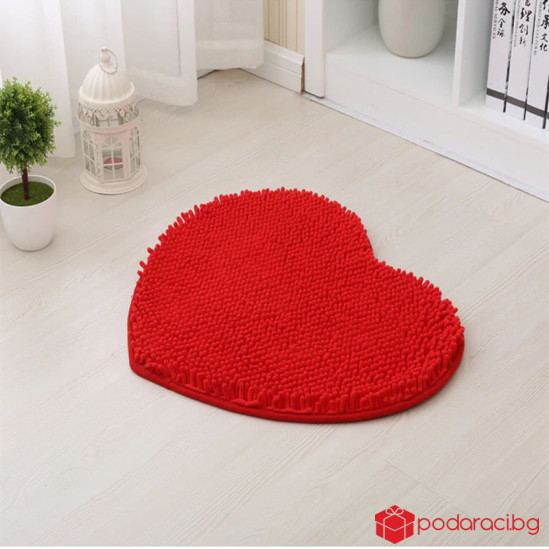 Постелка с формата на сърце