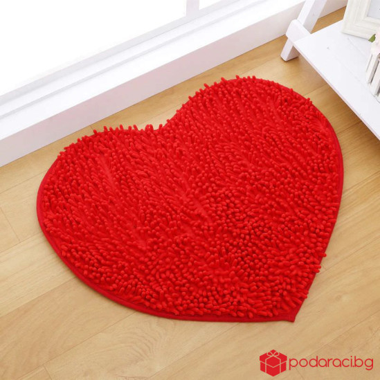 Постелка с формата на сърце