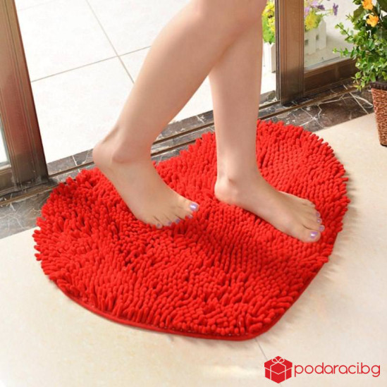 Постелка с формата на сърце