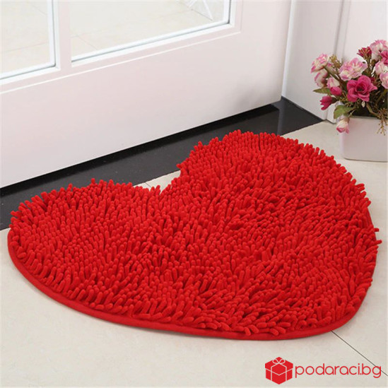 Постелка с формата на сърце