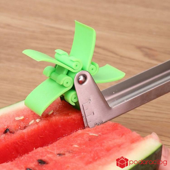 Уред за рязане на диня и пъпеш на кубчета