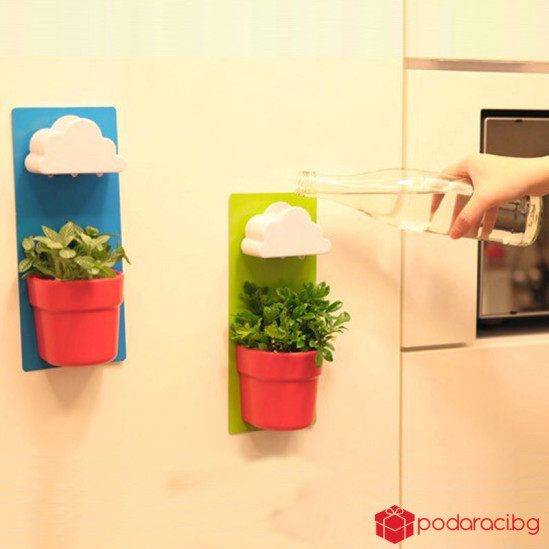 3D декоративна саксия с облаче