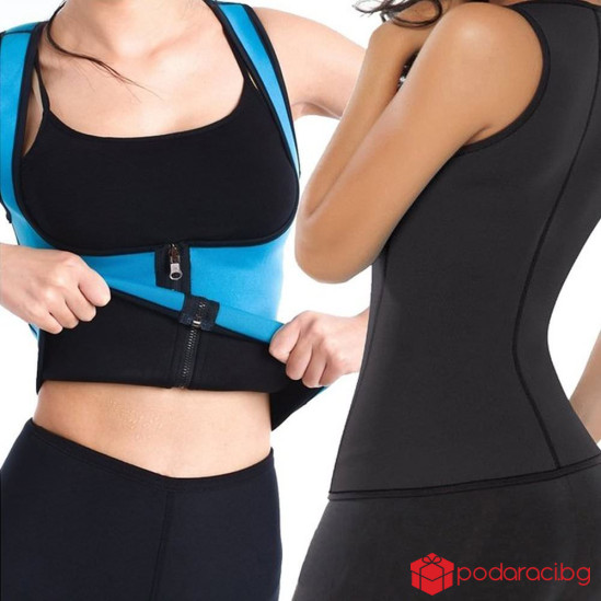 Дамска неопренова жилетка с цип