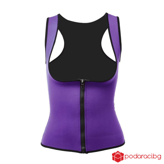 Дамска неопренова жилетка с цип