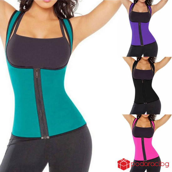 Дамска неопренова жилетка с цип