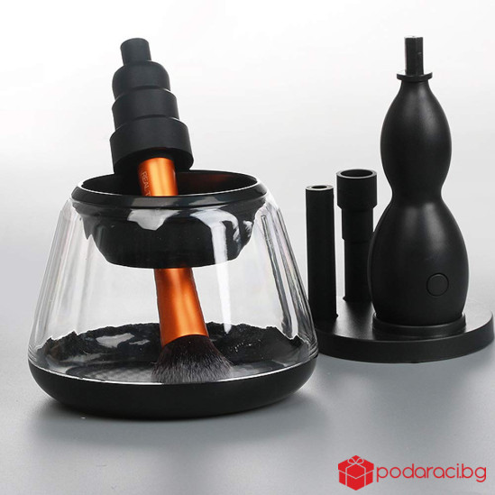 Електрически уред за почистване на четки за грим