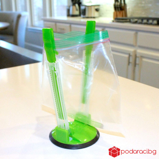 Практична държач за пълнене пликчета