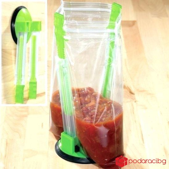 Практична държач за пълнене пликчета