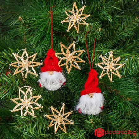 Коледен сет джуджета и снежинки