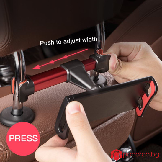 Стойка за телефон и таблет на задна седалка