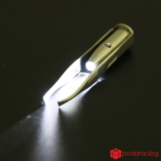 Пинсета за вежди с фенерче