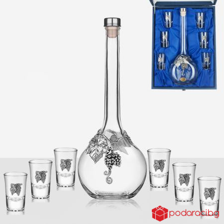 Сет 6 чаши+ бутилка