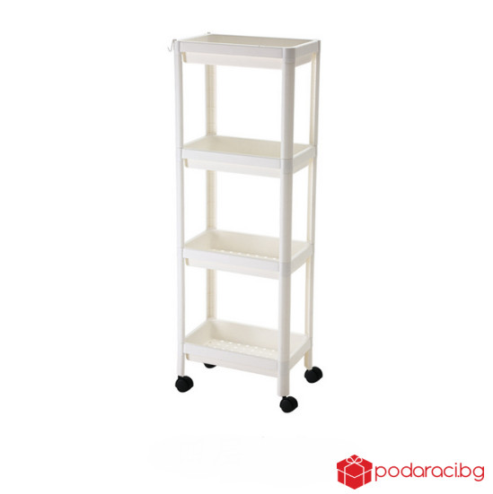 Висококачествена мобилна етажерка - четири етажна