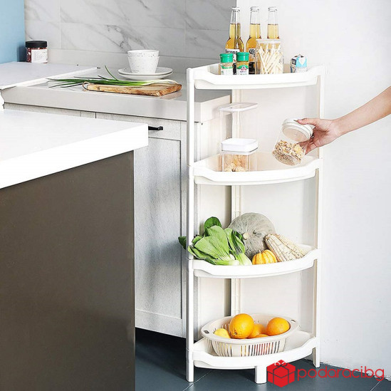 Висококачествена ъглова етажерка на четири етажа