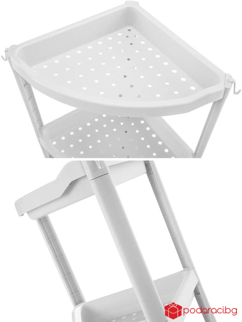 Висококачествена ъглова етажерка на четири етажа