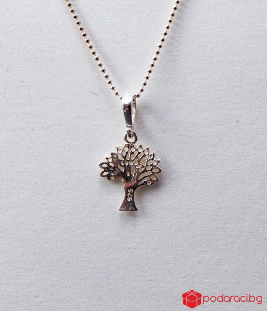 Women's silver necklace the Tree of Life