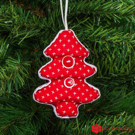 Играчка Елха червена