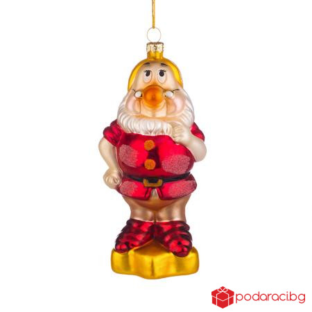 Стъклена играчка джудже Всезнайко