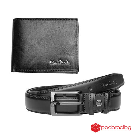 Луксозен сет от колан и портфейл  - PIERRE CARDIN - 120 см