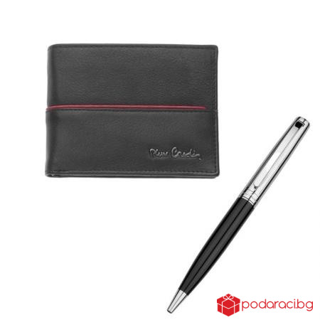 Стилен мъжки сет PIERRE CARDIN - портфейл и химикал