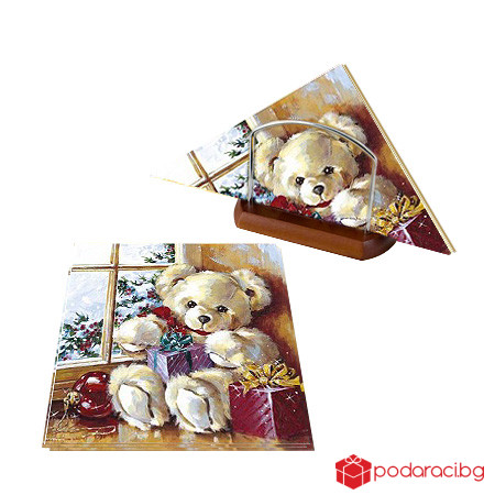 Салфетки коледно мече