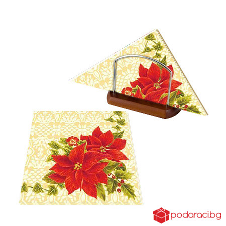 Салфетка коледна звезда