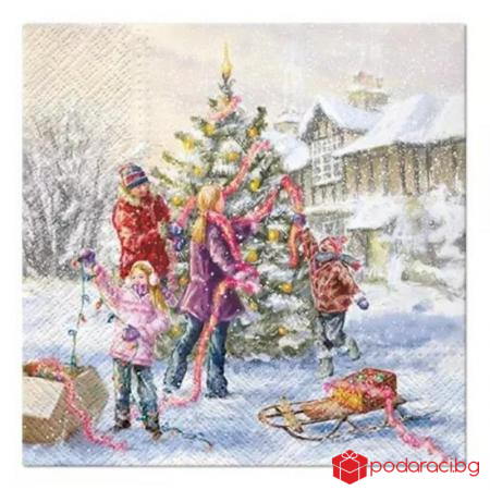 Салфетки Коледна елха