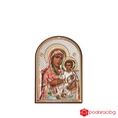 Икона Йерусалимска Богородица 7,5 / 11 см.