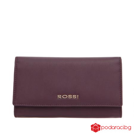Дамско портмоне в цвят боровинка ROSSI