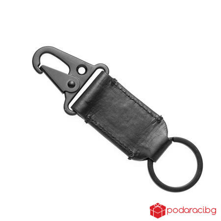 Черен ключодържател SILVER FLAME