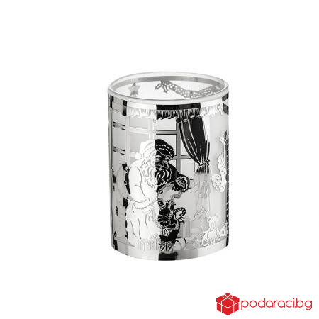 Коледен свещник от стъкло