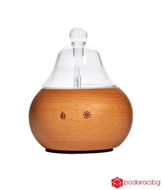 АРОМА НЕБЮЛАЙЗЕР BELL, КАМБАНКА, ЕСТЕСТВЕНО ДЪРВО И СТЪКЛО