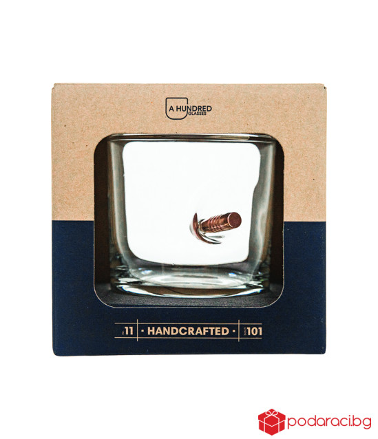 Чаша за уиски с истински куршум