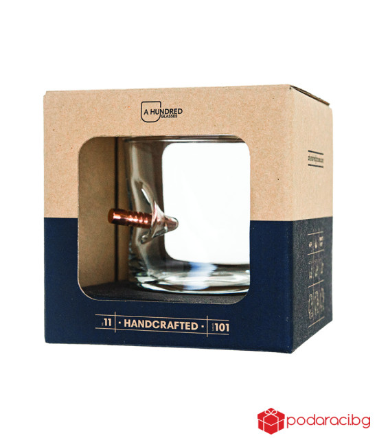 Чаша за уиски с истински куршум