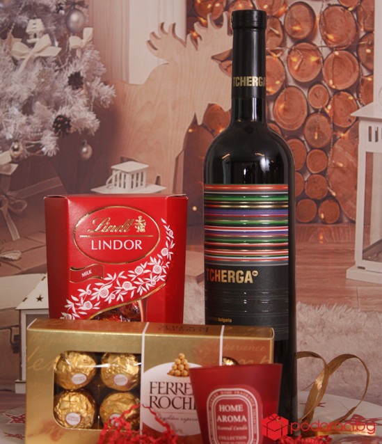 Подаръчен комплект Червена Коледа 1