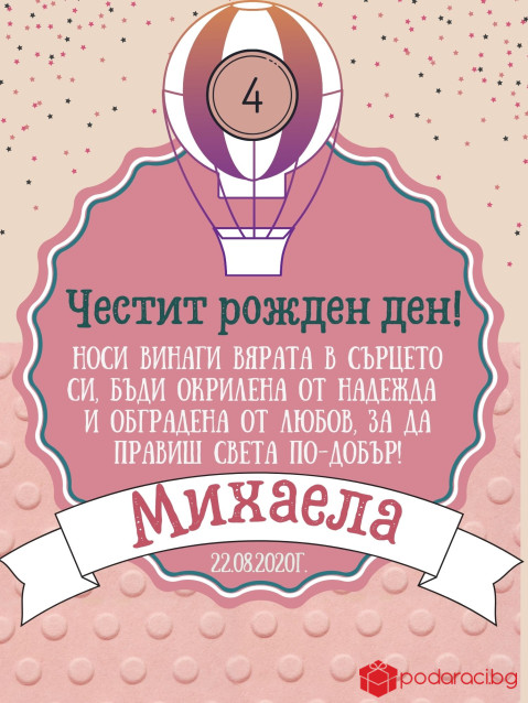 Пожелание за рожден ден за момиче