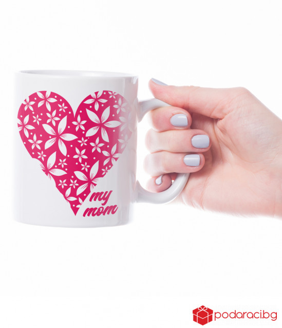 A cup for a mother with a heart