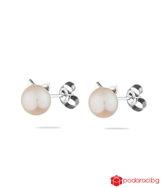 Сребърни обици с интересен дизайн