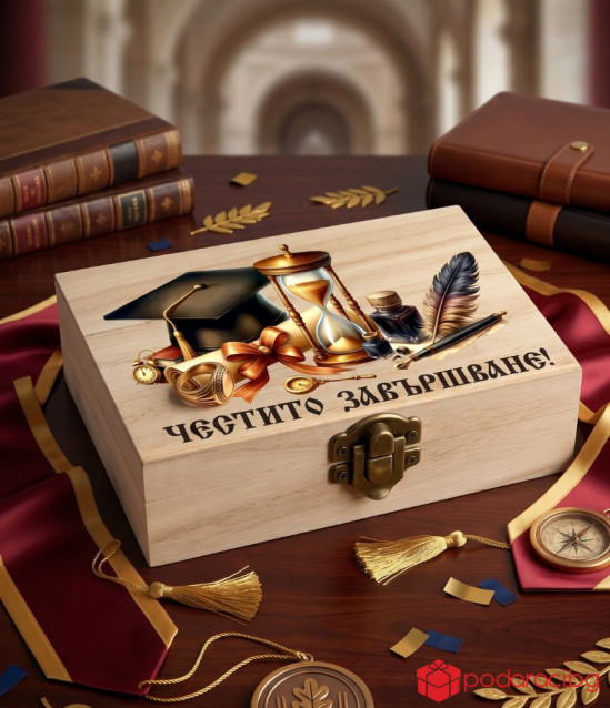 Кутия с пожелание за завършване