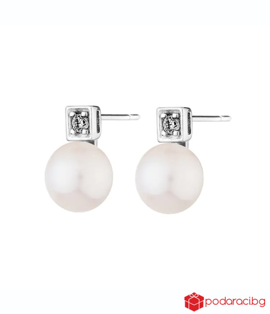 Елегантни обици с перли