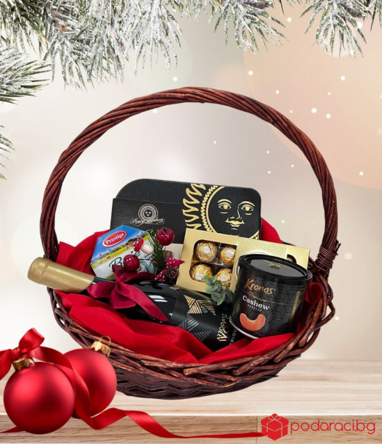 Подаръчна кошница за ценители на виното